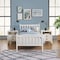 Alaterre Furniture Windsor 3-Piece Wood Bedroom Set with Slat Twin Bed and 2 Nightstands, White ANWI1031R4 - alternate 1